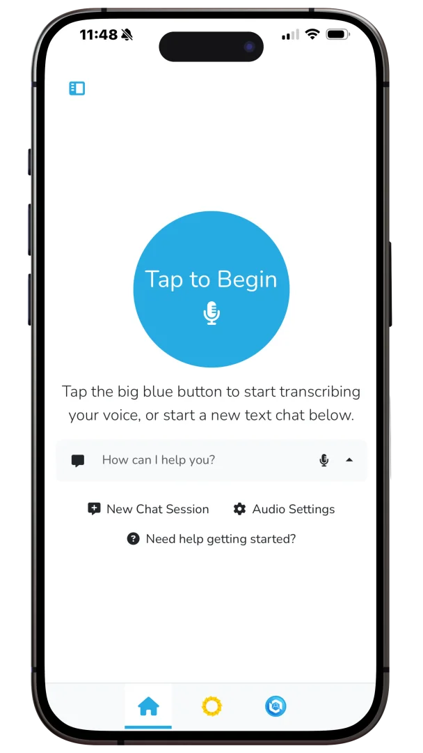 The Ozwell mobile app shown on two phones