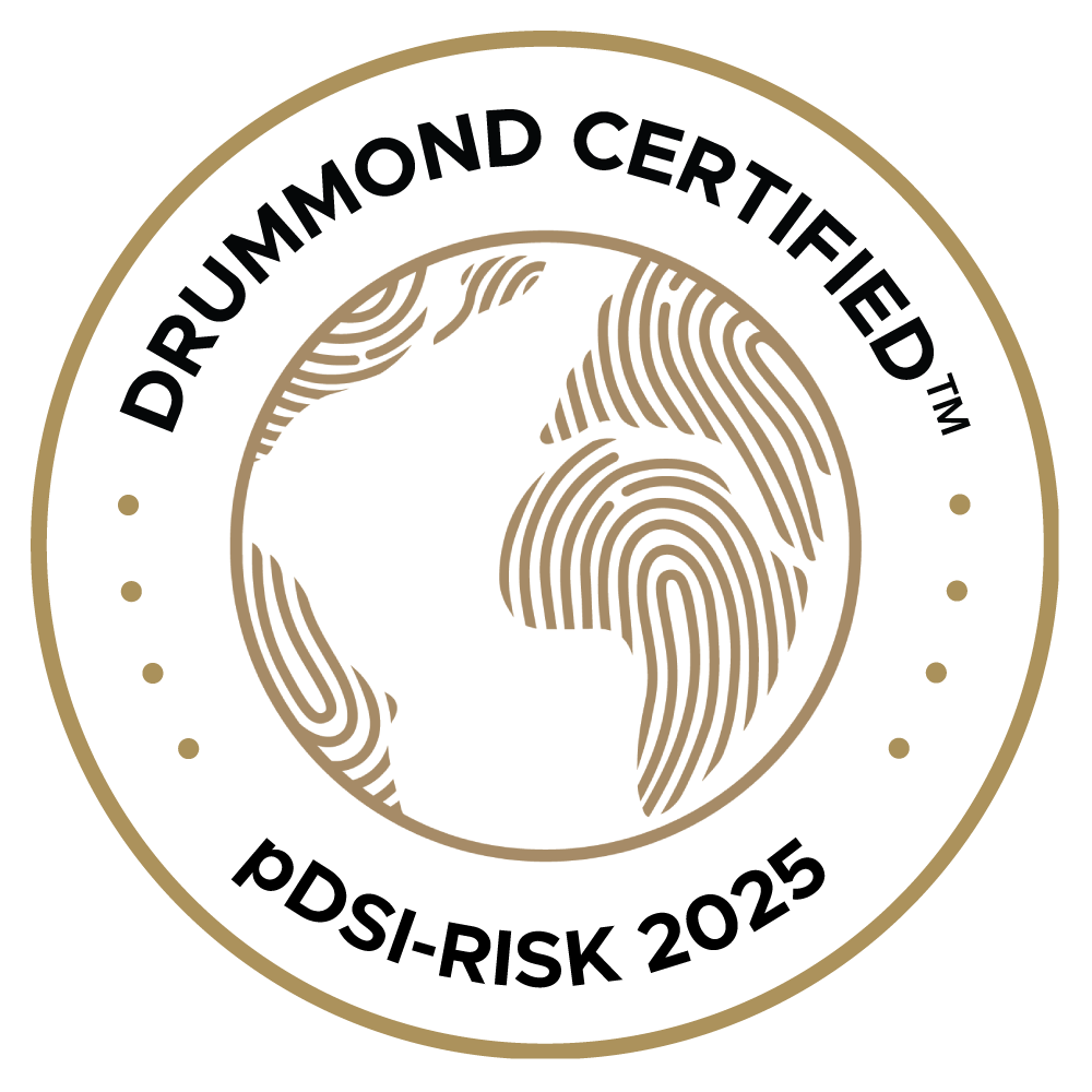 Drummond Certified pDSI-RISK 2025 certification badge