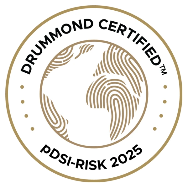 Drummond Certified pDSI-RISK 2025 certification badge